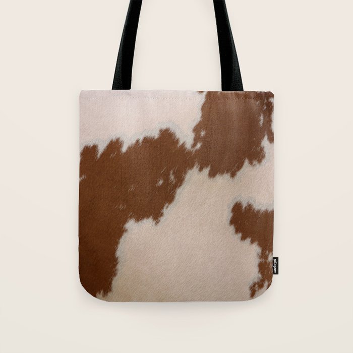 Spotted Light Brown Cowhide Tote Bag Gallery Image 1