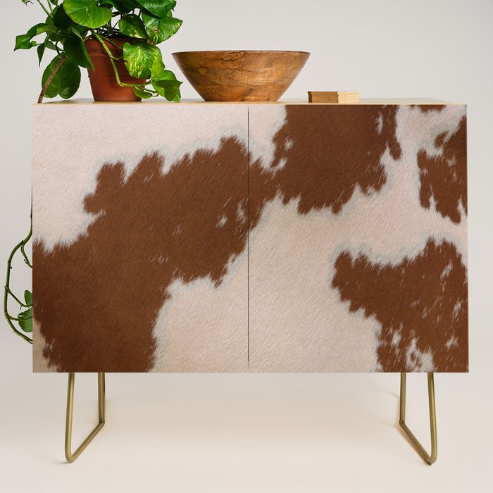 Spotted Light Brown Cowhide Credenza Gallery Image 1