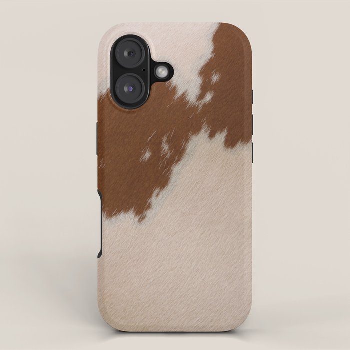 Spotted Light Brown Cowhide iPhone Case Gallery Image 1