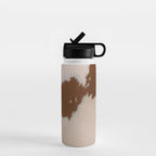 Spotted Light Brown Cowhide Water Bottle Gallery Image 1