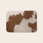 Spotted Light Brown Cowhide Bath Mat Gallery Image 1