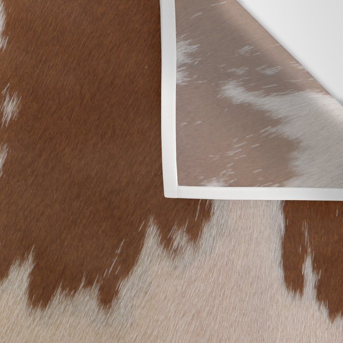 Spotted Light Brown Cowhide Wall Tapestry Gallery Image 3