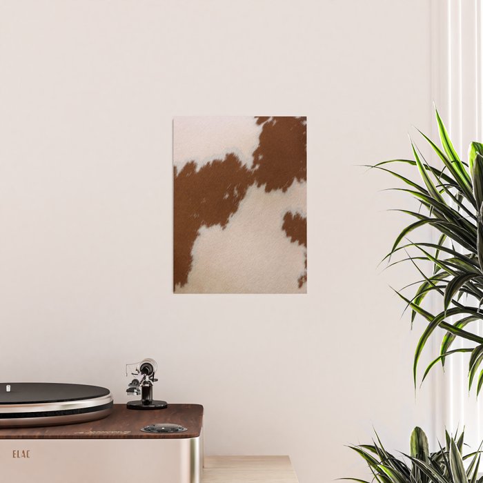 Spotted Light Brown Cowhide Poster Gallery Image 2