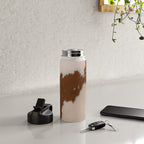 Spotted Light Brown Cowhide Water Bottle Gallery Image 4