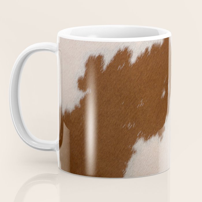 Spotted Light Brown Cowhide Coffee Mug Gallery Image 3