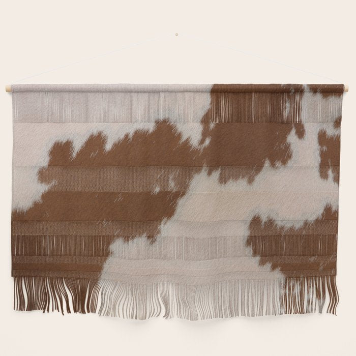 Spotted Light Brown Cowhide Wall Hanging Gallery Image 1