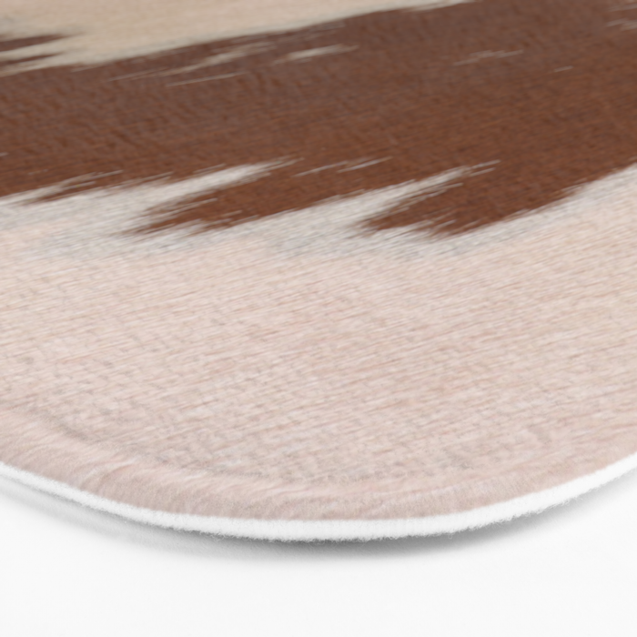 Spotted Light Brown Cowhide Bath Mat Gallery Image 3