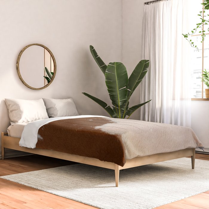 Spotted Light Brown Cowhide Comforter Gallery Image 2