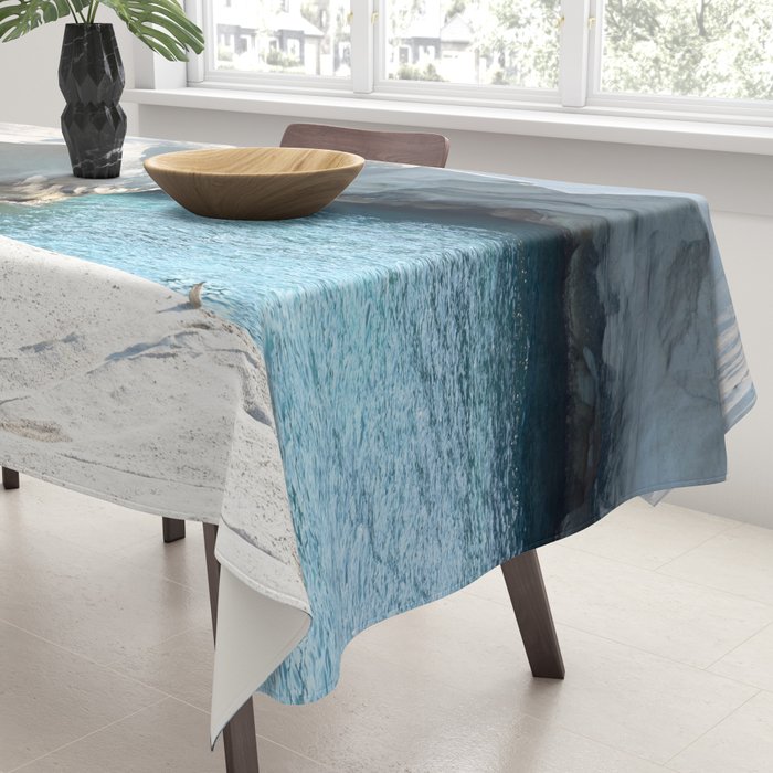 Milos Sarakiniko Beach Tablecloth Gallery Image 3