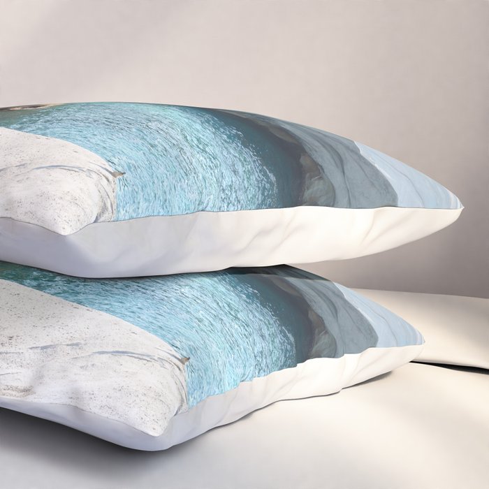 Milos Sarakiniko Beach Pillow Sham Gallery Image 3