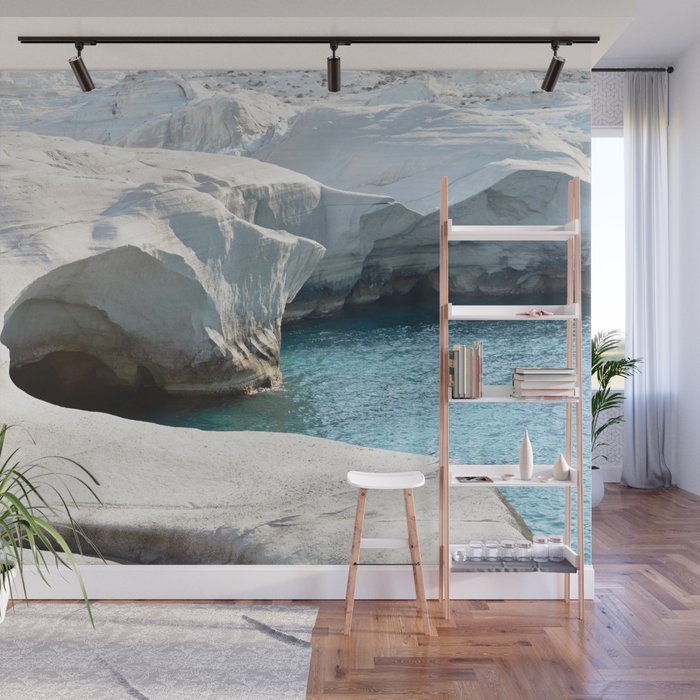 Milos Sarakiniko Beach Wall Mural Gallery Image 1