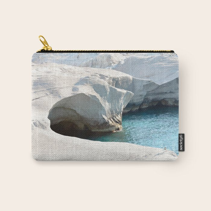 Milos Sarakiniko Beach Carry All Pouch Gallery Image 1