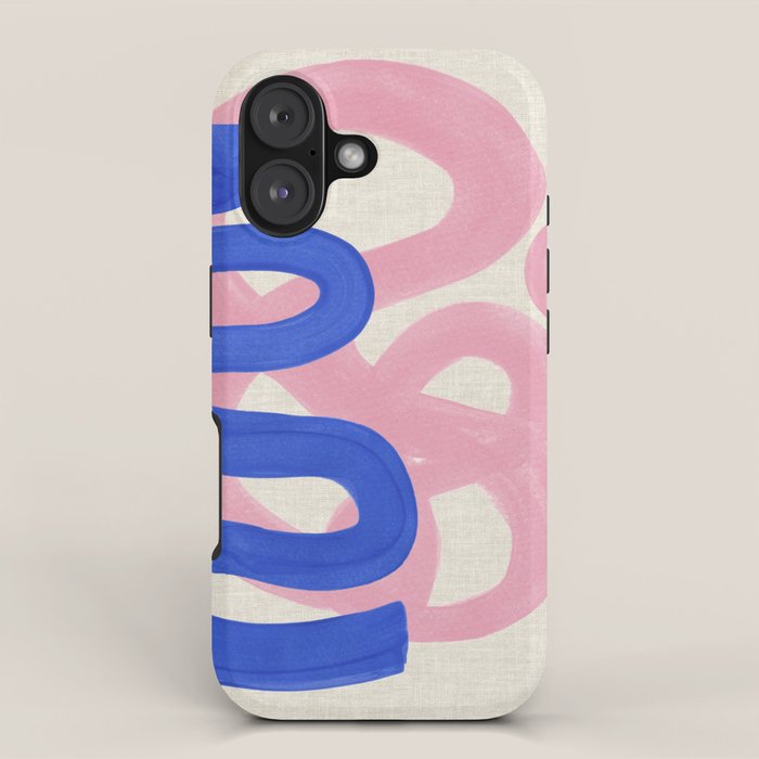 Pink Bloop iPhone Case Gallery Image 1