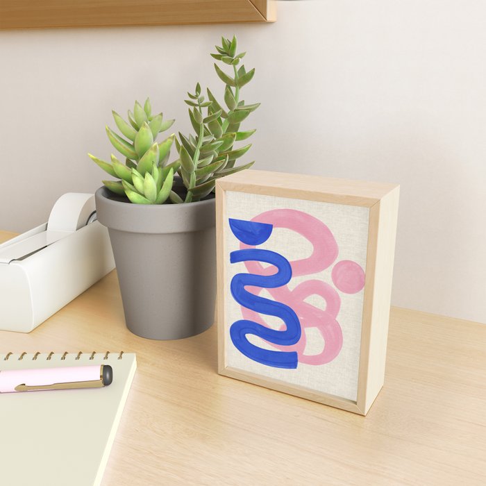 Pink Bloop Mini Art Print Gallery Image 2