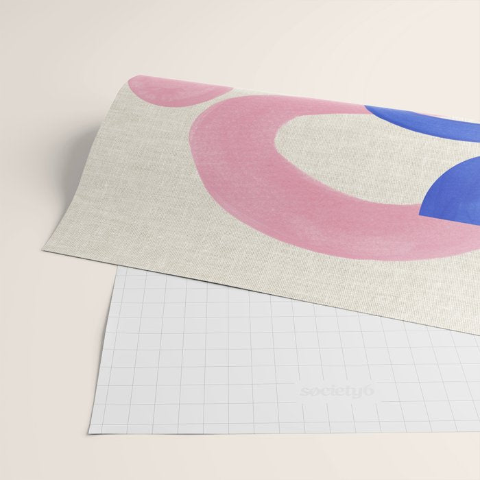 Pink Bloop Wrapping Paper Gallery Image 2