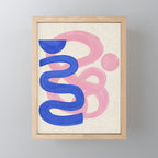 Pink Bloop Mini Art Print Gallery Image 1