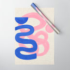 Pink Bloop Wrapping Paper Gallery Image 1