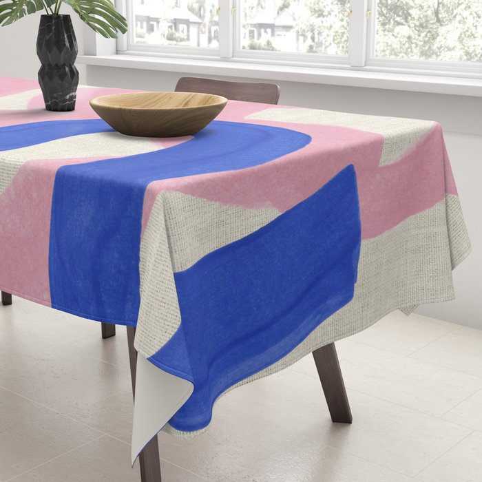 Pink Bloop Tablecloth Gallery Image 3