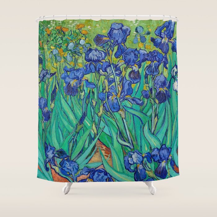 Irises by Vincent Van Gogh Shower Curtain Gallery Image 1
