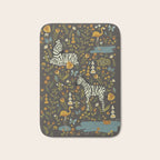 Zebras in Wild Fall Garden Bath Mat Gallery Image 1