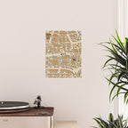 PARIS MAP RUSTIC Poster Gallery Image 2