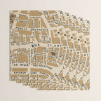 PARIS MAP RUSTIC Wrapping Paper Gallery Image 3