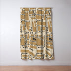 PARIS MAP RUSTIC Window Curtain Gallery Image 3