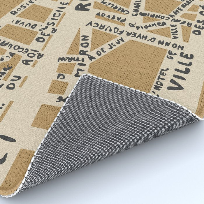 PARIS MAP RUSTIC Rug Gallery Image 4