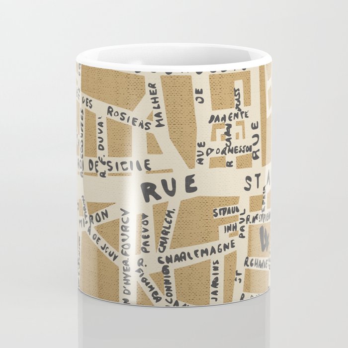 PARIS MAP RUSTIC Coffee Mug Gallery Image 4