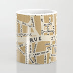 PARIS MAP RUSTIC Coffee Mug Gallery Image 4