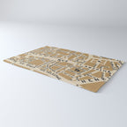 PARIS MAP RUSTIC Rug Gallery Image 3