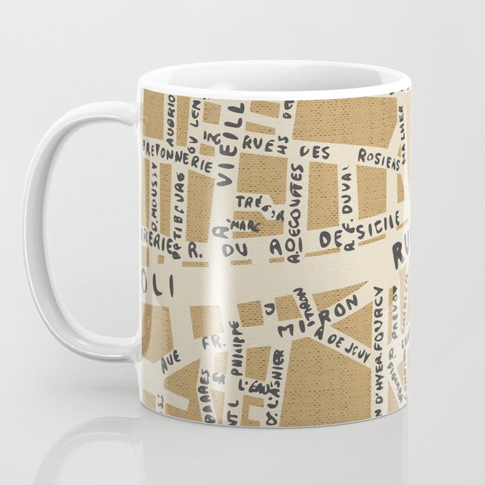 PARIS MAP RUSTIC Coffee Mug Gallery Image 3