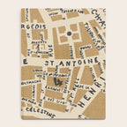 PARIS MAP RUSTIC Notebook Gallery Image 4