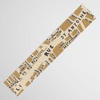 PARIS MAP RUSTIC Table Runner Gallery Image 3