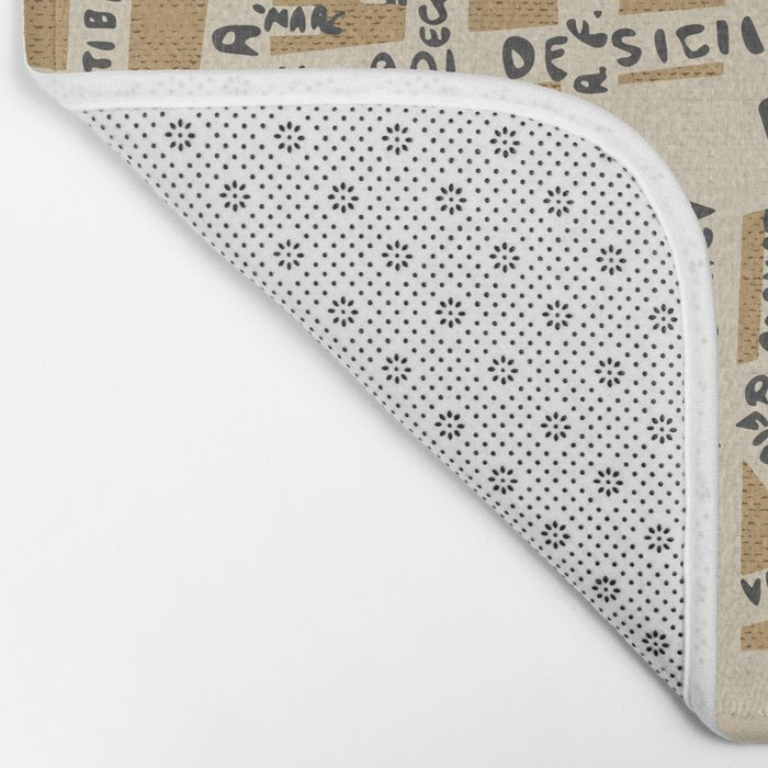 PARIS MAP RUSTIC Bath Mat Gallery Image 2