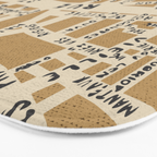 PARIS MAP RUSTIC Bath Mat Gallery Image 3