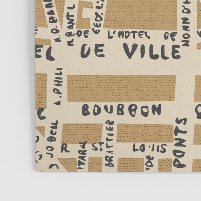 PARIS MAP RUSTIC Poster Gallery Image 3