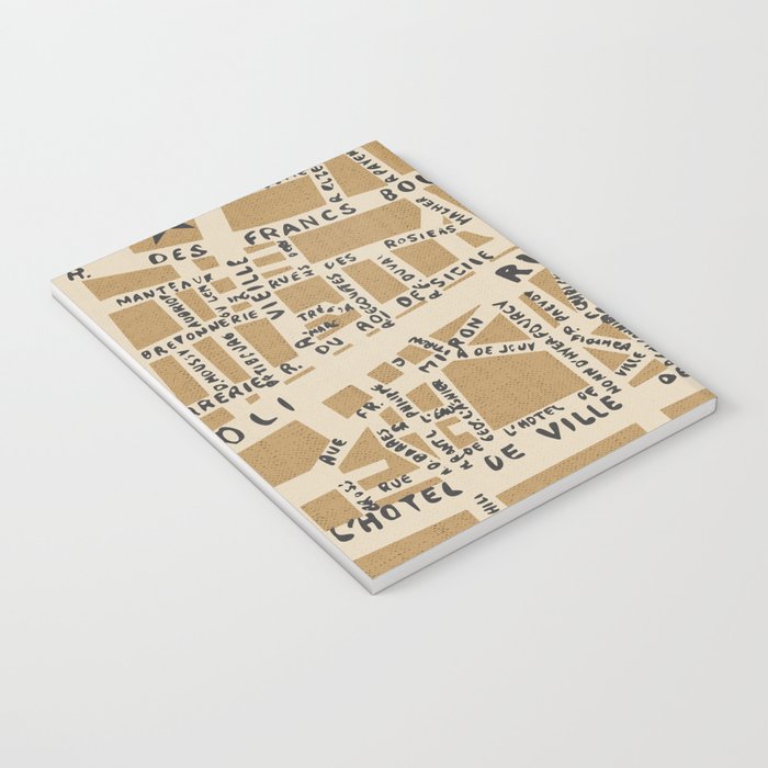 PARIS MAP RUSTIC Notebook Gallery Image 3