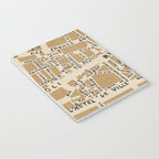 PARIS MAP RUSTIC Notebook Gallery Image 3