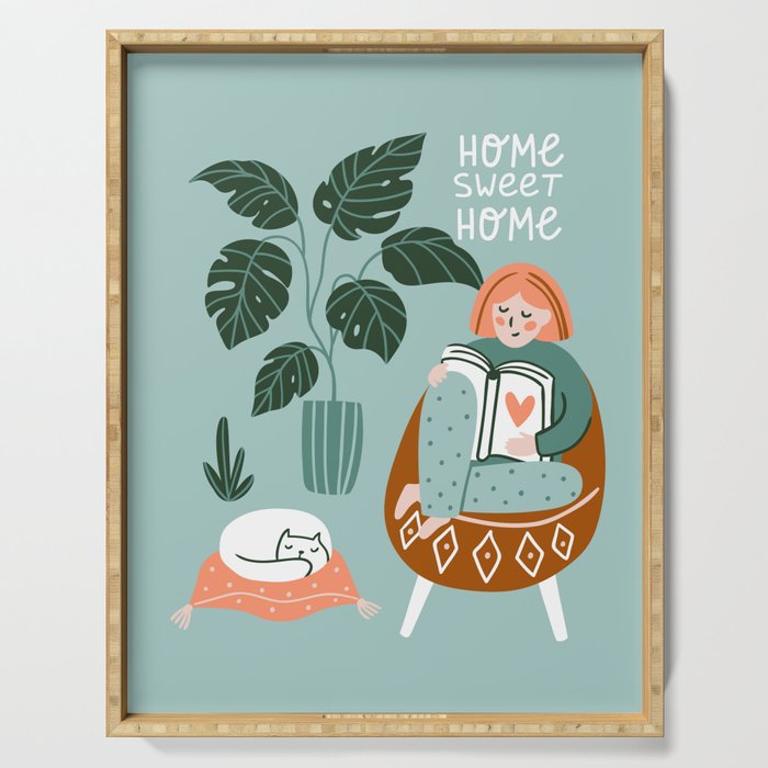 Cozy home Serving Tray Gallery Image 1