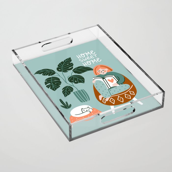 Cozy home Acrylic Tray Gallery Image 1