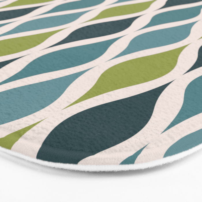 Chartreuse Diammondback Bath Mat Gallery Image 3