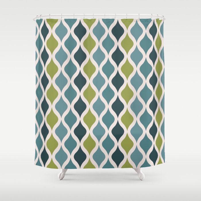 Chartreuse Diammondback Shower Curtain Gallery Image 1