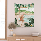 Beach Swing Wall Tapestry Gallery Image 2