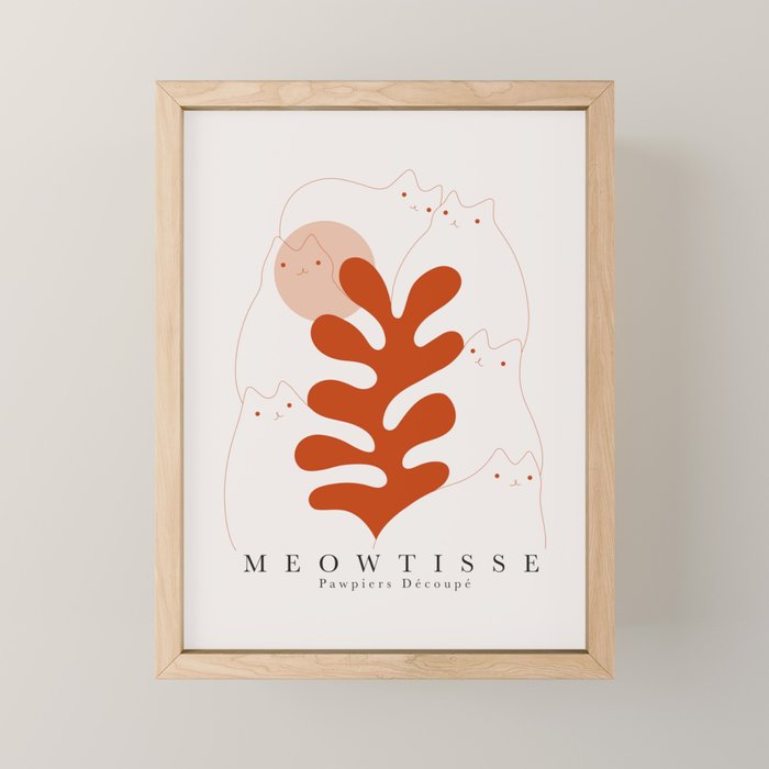 Meowtisse Mini Art Print Gallery Image 1