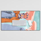 Pull Up Those Pretty Socks! | Optimism Hustle Positivity | Good Vibes Luck Pop Art Desk Mat Gallery Image 1