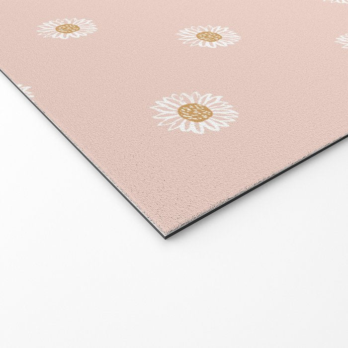 Daisy - blush, simple, cute, floral, florals, flower, peach,  Welcome Mat Gallery Image 2
