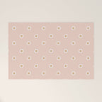 Daisy - blush, simple, cute, floral, florals, flower, peach,  Welcome Mat Gallery Image 1