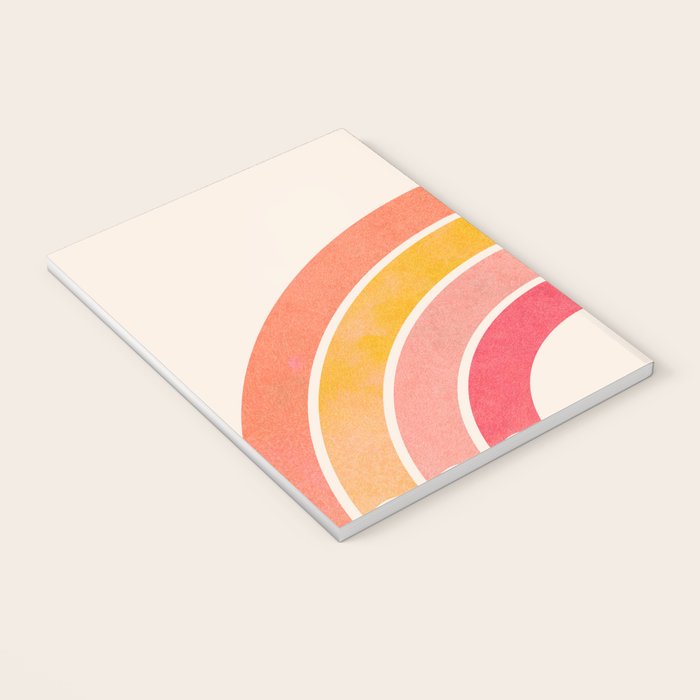 Whimsical Vintage Rainbow Waves Notebook Gallery Image 3