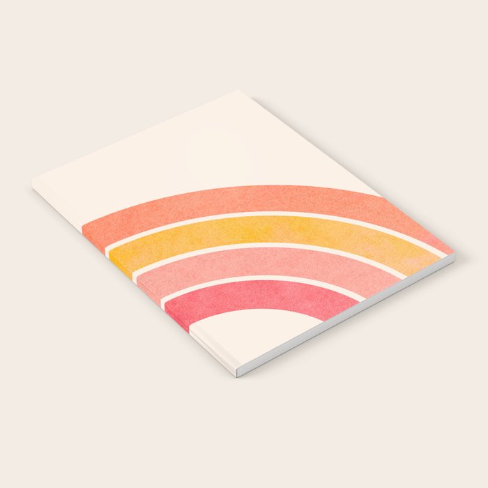 Whimsical Vintage Rainbow Waves Notebook Gallery Image 2